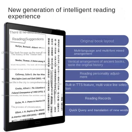 E-Bookreader Account Registrabile Lettore Di E-Book Touch Screen Ebook Senza Retroilluminazione E-Ink Schermo A Inchiostro Da 10 Pollici Lettori Di E-