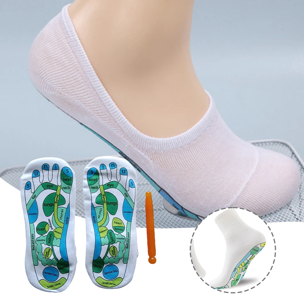 1 Paio Di Calzini Per Massaggio Ai Piedi Unisex Punti Per Agopuntura Dei Piedi Calzini Per Riflessologia Yoga Calzini Rilassanti Per Massaggio Ai Pied