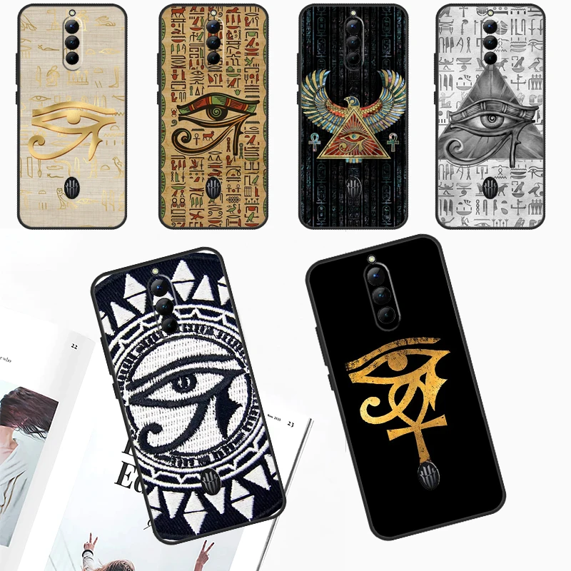 Custodia Eye Of Horus Egypt Per Zte Nubia Red Magic 9 Pro 8 8S Pro Plus Red Magic 6 7 6S 7S Pro 5G 5S 6R Cover