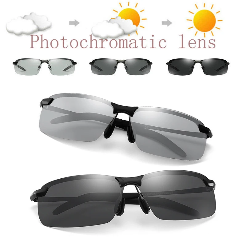 Fotocromatiche Occhiali Da Sole Polarizzati Per Gli Uomini Classic Driver Di Occhiali Da Sole Eyewear Occhiali Da Vista Dell'Annata Pesca Discolor Len