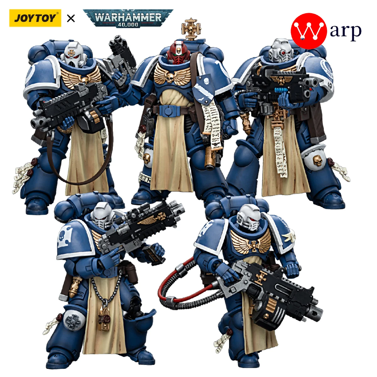 [Pre-Ordine] Joytoy Warhammer 40K 1/18 Action Figures 12Cm Ultramarines Sternguard Veterano Anime Modello Militare Collezione Regalo