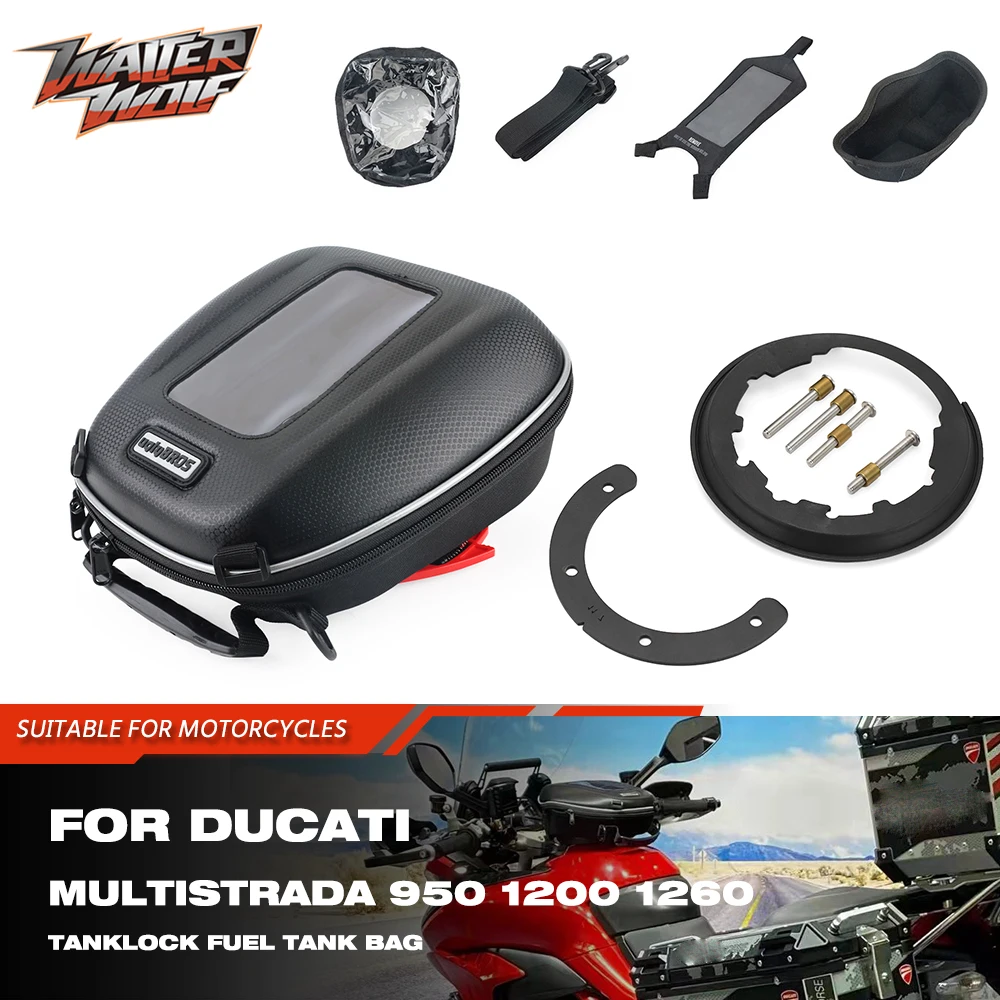 Borsa Serbatoio Carburante Moto Per Ducati Multistrada 950/S 1200/S Dvt/S Enduro 1260/S/Enduro V4 V2 2010-2023 Borse Bagagli Staccabili