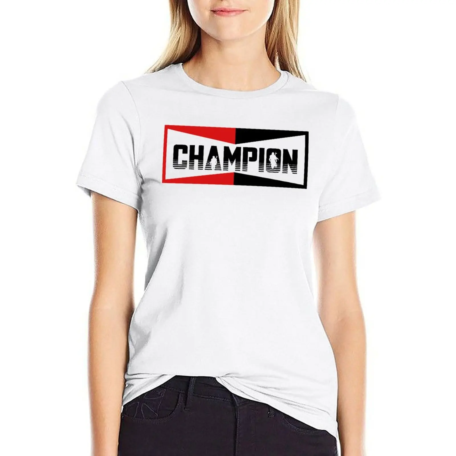 T-Shirt Champion Brad Scatto, Maglietta Per Amanti Dell'Auto T-Shirt Vestiti Estetici Top Abbigliamento Donna