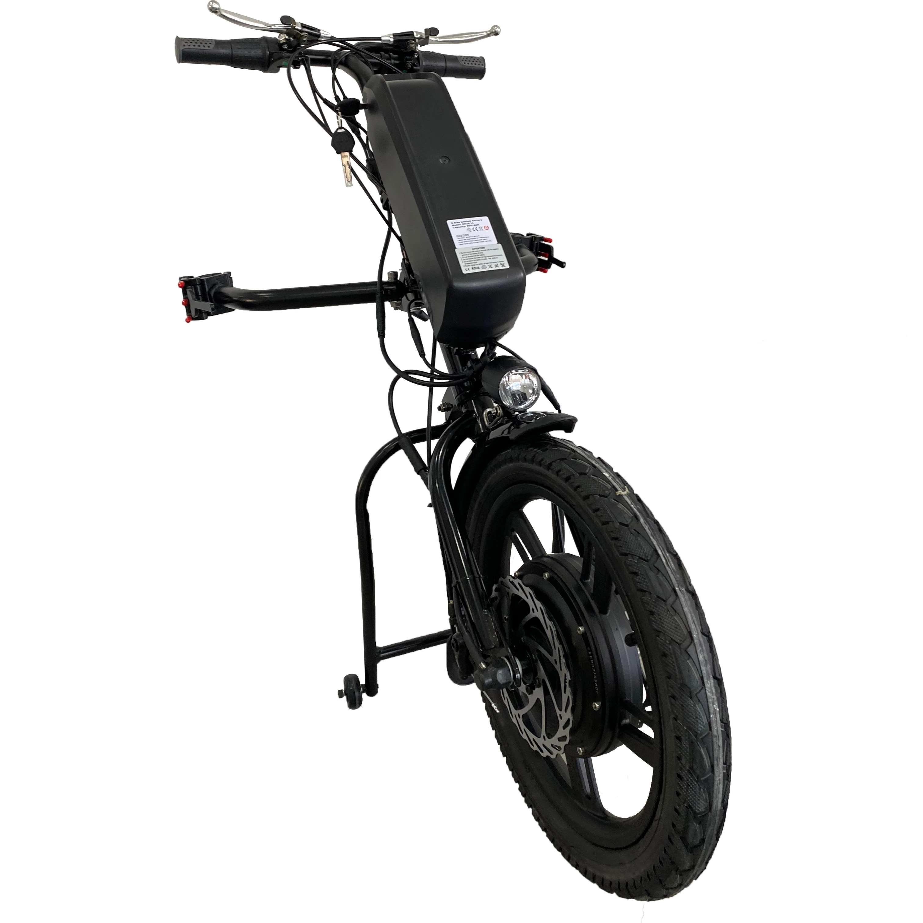 Attacco Per Sedia A Rotelle Manuale Ad Alta Velocità 500W Handbike Pieghevole Handcycle Mountain Trike Power Assist System Sedia A Rotelle