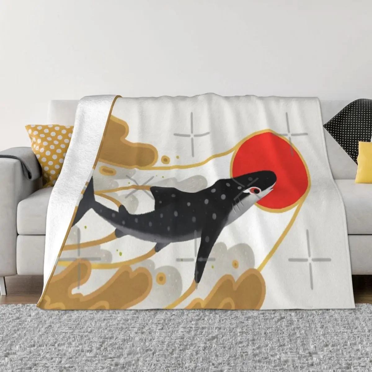 Whale Shark 1697 Coperta Copriletto Sul Letto Soggiorno Letto Matrimoniale