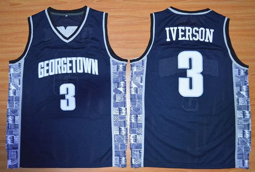 3 Allen Iverson Betel High School Polo Basket Jersey Ricamo Cucito