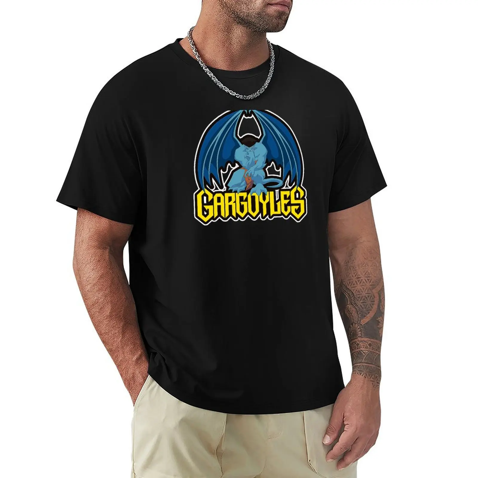 T-Shirt Gargoyles Blanks New Edition Ragazzi Bianchi Frutta Del Telaio Magliette Da Uomo