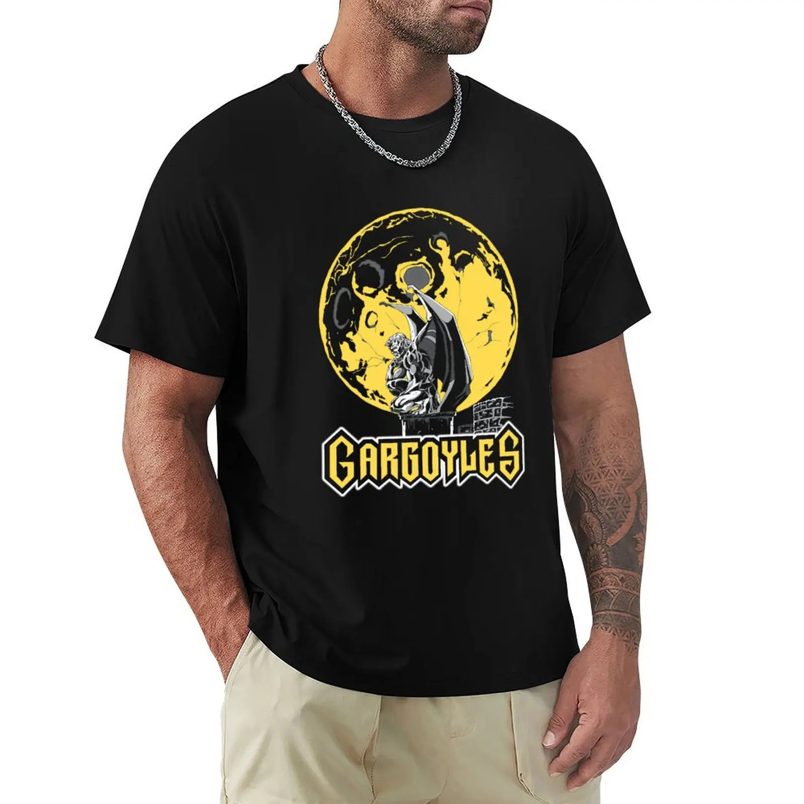 Gargoyles Gargoyles T-Shirt Hippie Clothes Tees Magliette Pesanti Per Uomo