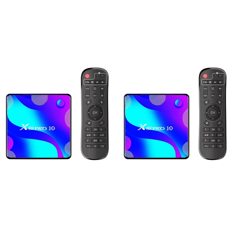 X88 Pro 10 Android 10.0 Smart Tv Box Uhd 4K Media Player Rk3318 4Gb/32Gb 2.4G/5G Wifi Dual-Band Bt4.0
