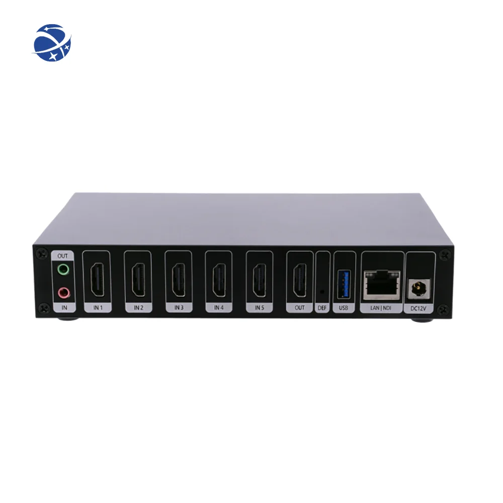 Yyhc Link Pi Enc5-V2 Encoder Hdmi A 5 Porte 4K Decoder 1080P Ndi Hx Srt Rtmp Rtsp Live Stream Ipcam 4Gb Drr4 Supporto Vmix/Obs