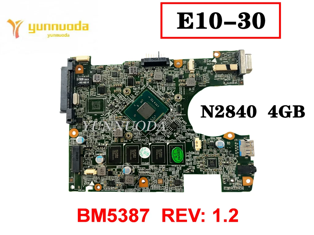 Original For Lenovo E10-30 Laptop  Motherboard N2840  4Gb Bm5387  Rev 1.2  Tested Good Free Shipping