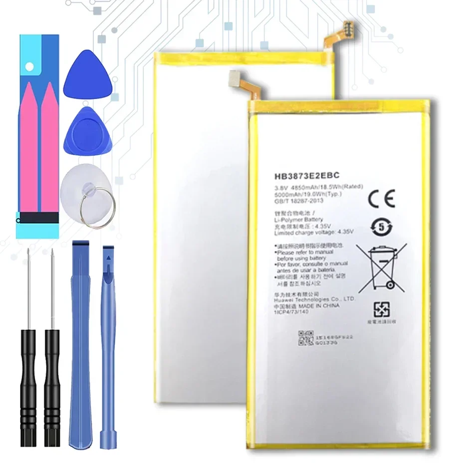 Batteria Da 5000Mah Per Huawei Mediapad X1 X2 7.0 "/7D-501U 7D-501L 7D-503L 7D-503Lt Gem-70 Batteria + Strumenti Gratuiti