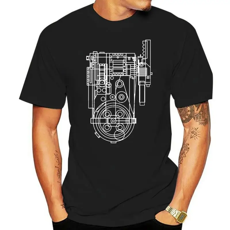 Men Tshirt Postitron Collider (Proton Pack) Blueprint Unisex T Shirt Women T-Shirt Tees Top