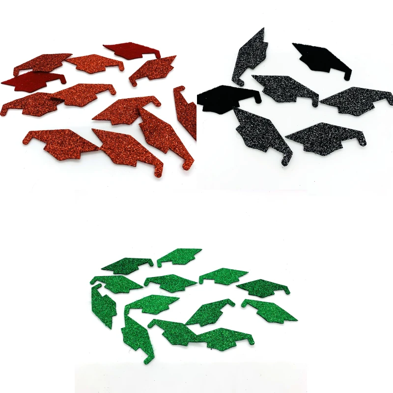 Coriandoli In Feltro Colorato Glitterato Per La Festa Di Laurea, Cappello Da Laurea, Forniture Per Decorazioni Da Tavola, Decorazioni Per La Casa, Dec