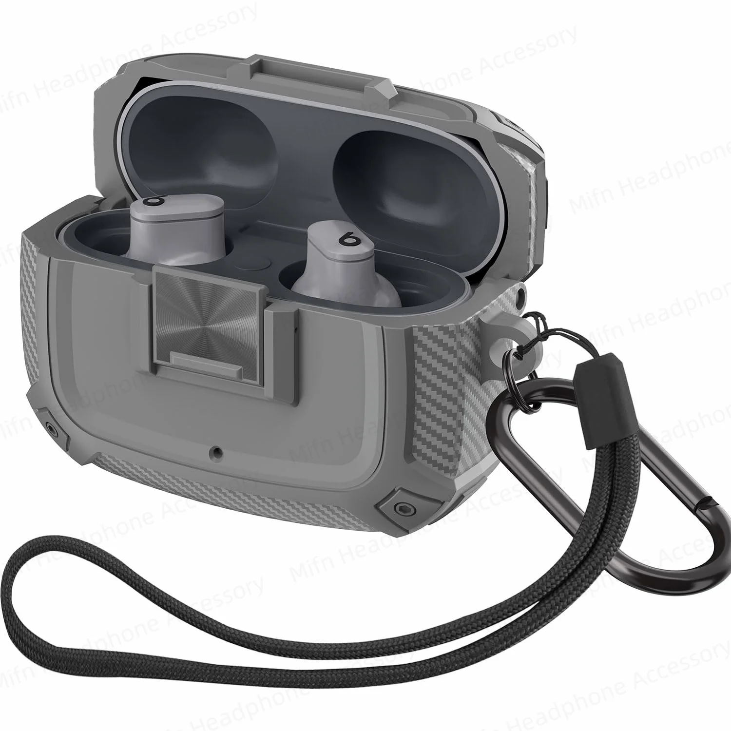 Custodia Per Cuffie Antigoccia Per Beats Studio Buds/Beats Studio Buds + Con Custodia Per Auricolari Anti-Smarrimento Con Cordino Per Beats Studio Bud