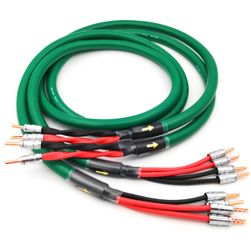 Mcintosh Speaker Cable Mix Silver Ofc Copper Bi-Wire Speakon Speaker Wire Banana Plug