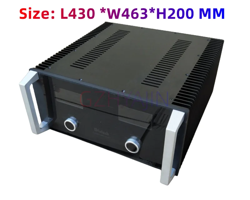 Nuovo Mcintosh Telaio Amplificatore Interamente In Alluminio/Custodia Preamplificatore/Custodia Amp/Dimensioni Scatola Fai Da Te: (430*200*463Mm)