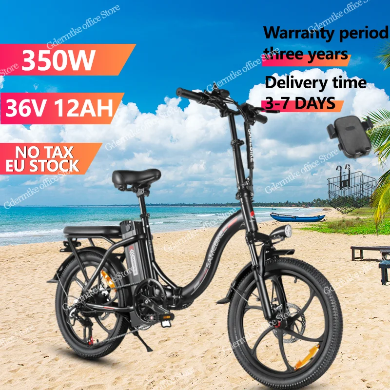 E Bike Pieghevole Cy20 350W Motore 36 V12Ah Batteria Rimovibile Retro Bici Elettrica Adulto 20 Pollici Strada Mountain Pneumatico Bicicletta Elettrica