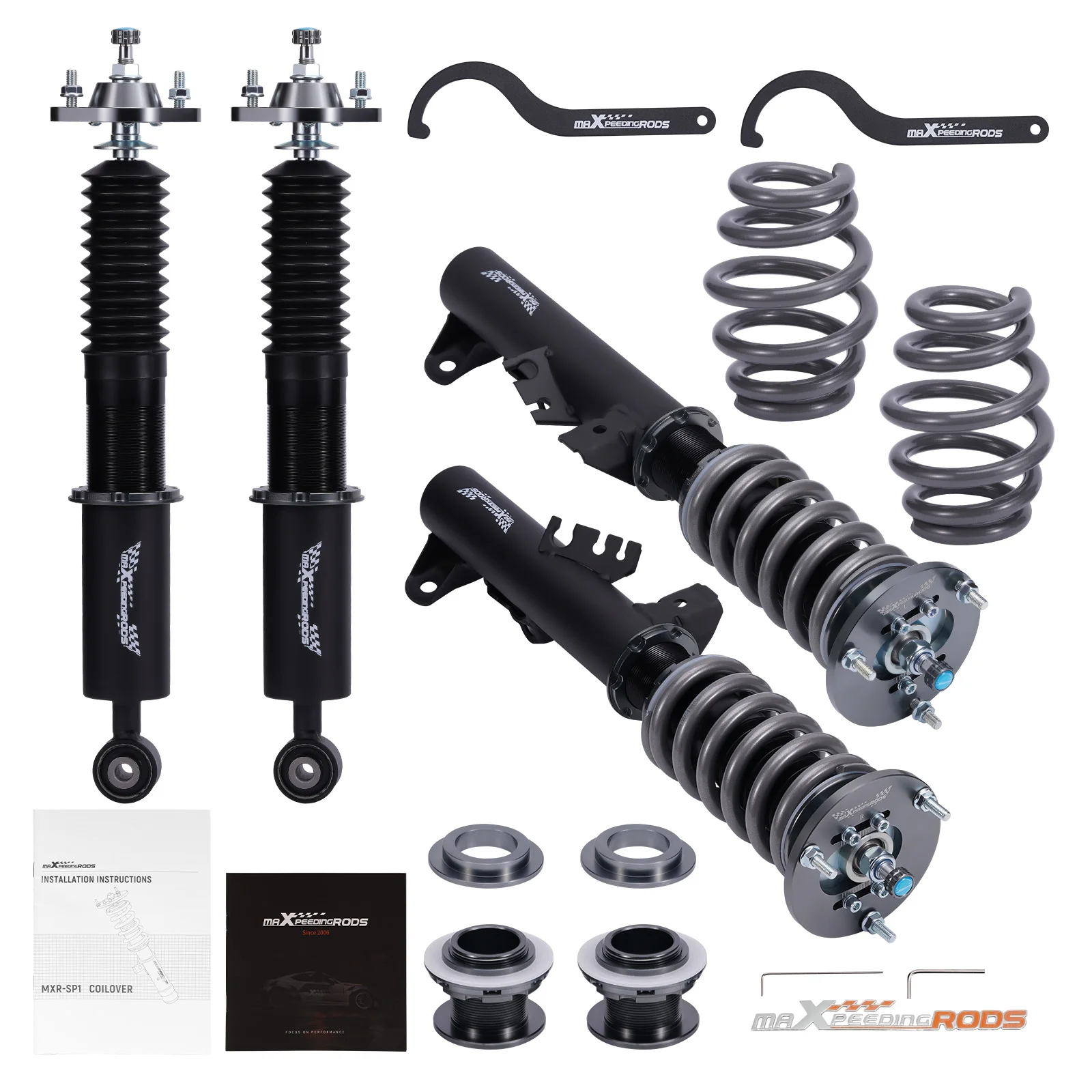 Kit Ammortizzatori Coilover Maxpeedingrods Cot7 Per Bmw E36 Serie 3 1991-1999 Kit Di Abbassamento Sospensione Coilover Regolabile