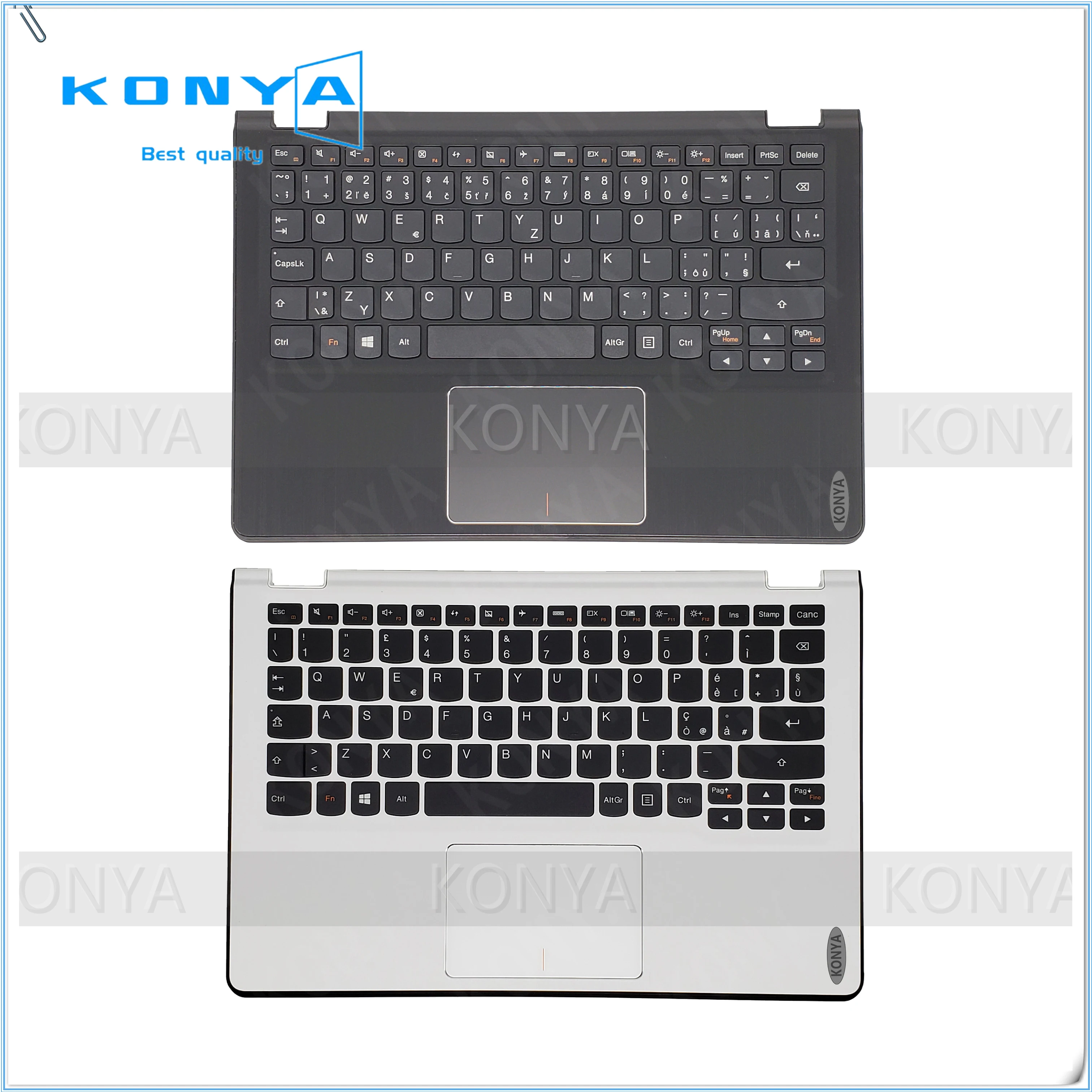 Nuovo Per Il Lenovo Yoga 3 11 Yoga 700-11Isk Palmrest Touchpad W/Tastiera 5Cb0H15183 Am19O000110 5Cb0H15157 Am19O000100 Italia/Cz