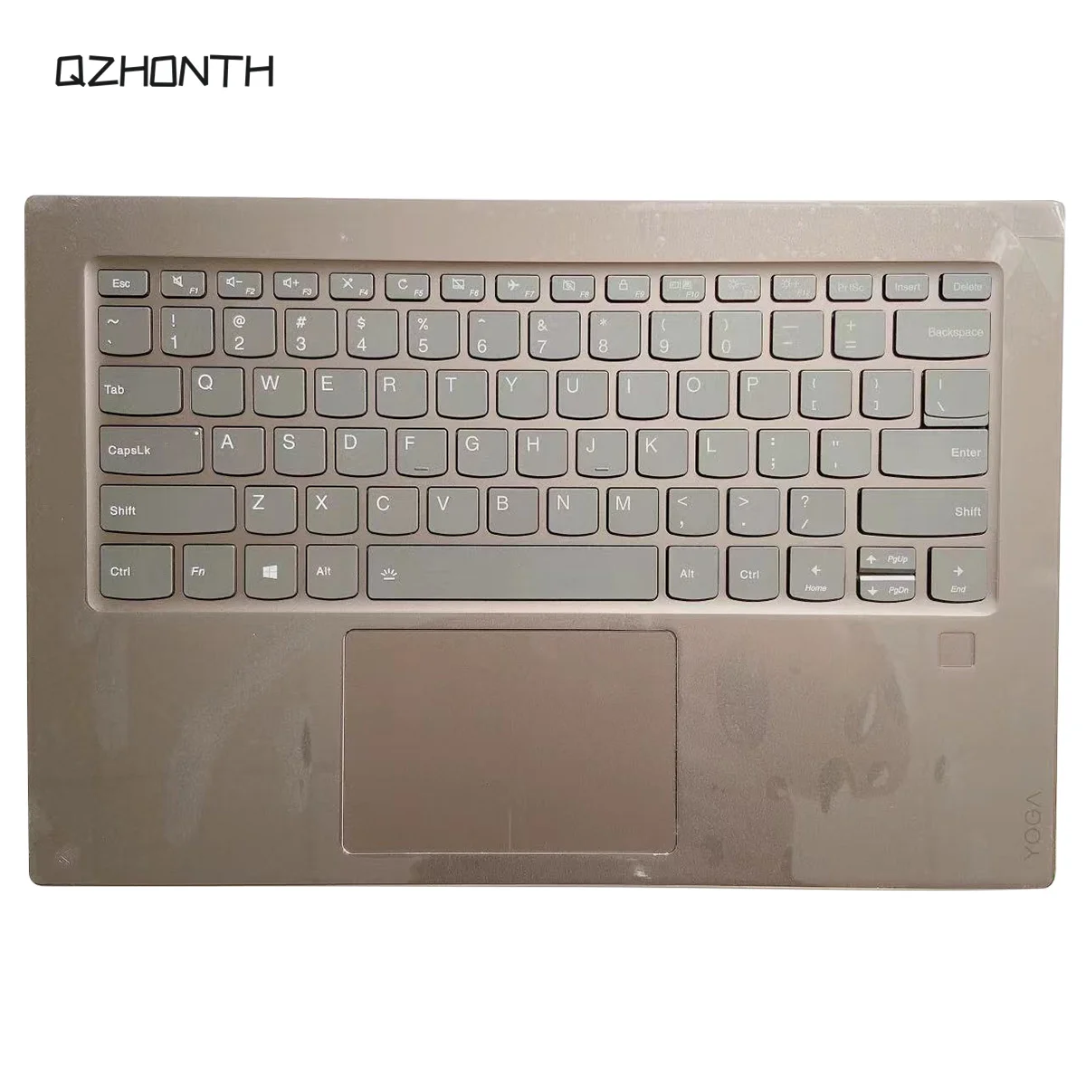 Nuovo Per Lenovo Yoga 910-13 910-13Ikb Palmrest Custodia Superiore Con Tastiera Retroilluminata Touchpad Color Oro