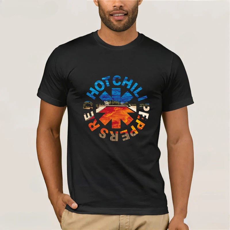 2024 Rhcp Rock Band Red Hot Chili Printing T Shirt Peppers Incredibili T-Shirt In Cotone Per Uomo Retro Lounge Band Red Sea Logo Op Tee