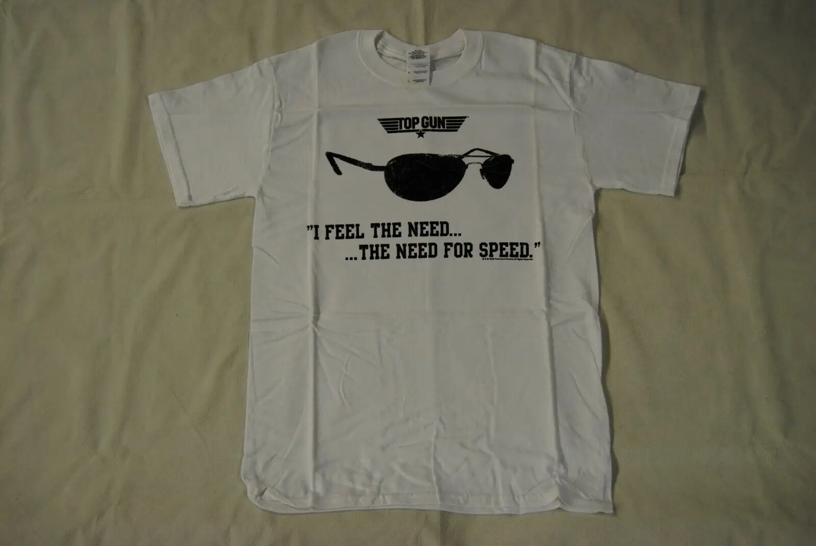 Pistola Ha Bisogno Di Top Per Speed Aviators T-Shirt New Official Movie Cinema Tom Cruise