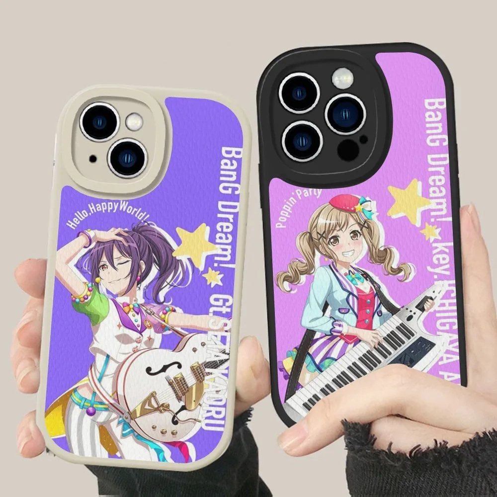 Bang Dream It'S My Go Custodia Rigida In Pelle Per Iphone 14 13 12 Mini 11 14 Pro Max Xs X Xr 7 8 Plus Fundas