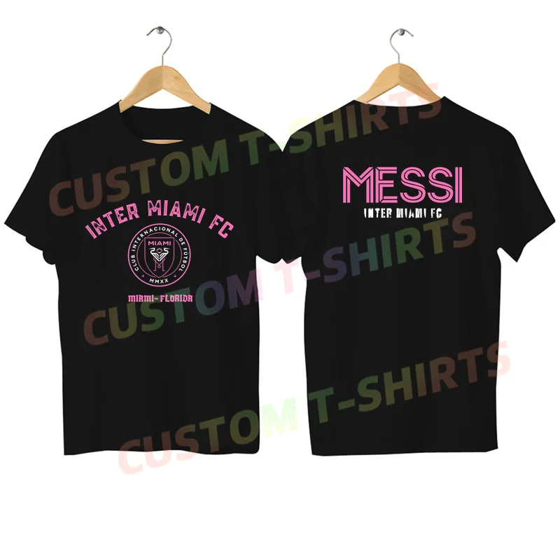 2024 Maglietta Da Uomo Casual Miami Messi Fans Jersey T-Shirt Grafica Oversize Sport Top Inter Comodo Streetwear S-3Xl