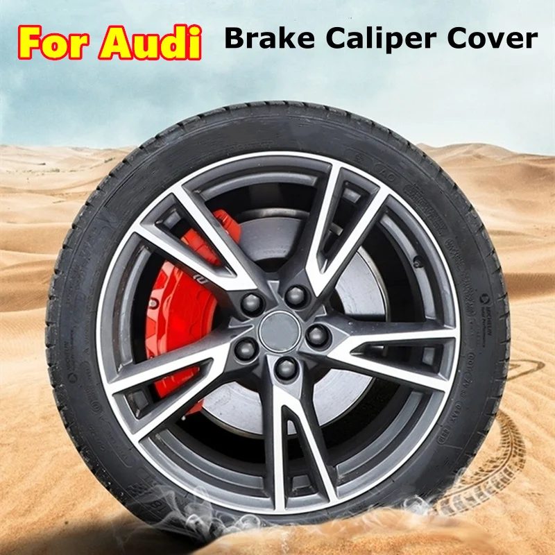 Per Audi Car Brake Caliper Cover In Lega Di Alluminio Anteriore Posteriore Kit Di Modifica Della Ruota Misura Q2 Q3 Q 4 Q5 Q6 Q7 Q8 E-Tron Sportback