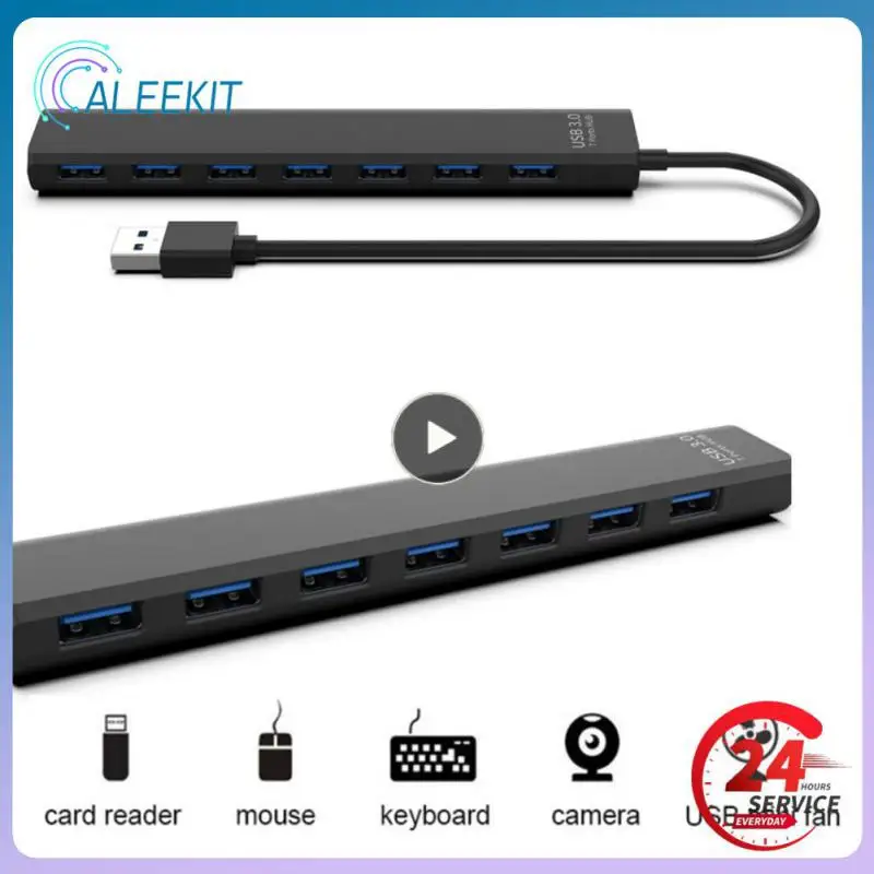 2.0/3.0 Hub Dock Adapter Multi Usb Splitter 5Gbps 7 Porte Usb Expander Port Multiple Expander 2.0 Usb3 Hub Con Interruttore
