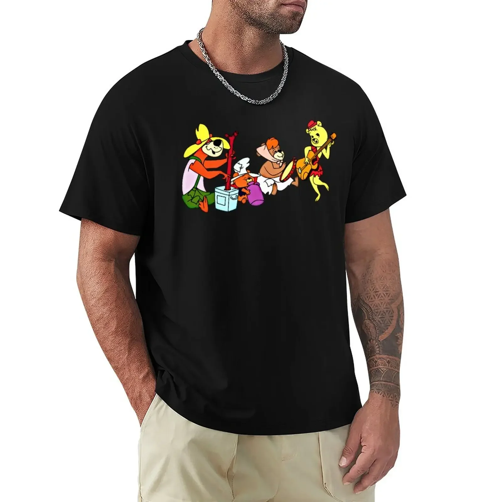 The Hillbilly Bears, Hanna-Barbara, Secret Squirrelsticker T-Shirt Customizeds Abbigliamento Estetico Magliette Per Uomo
