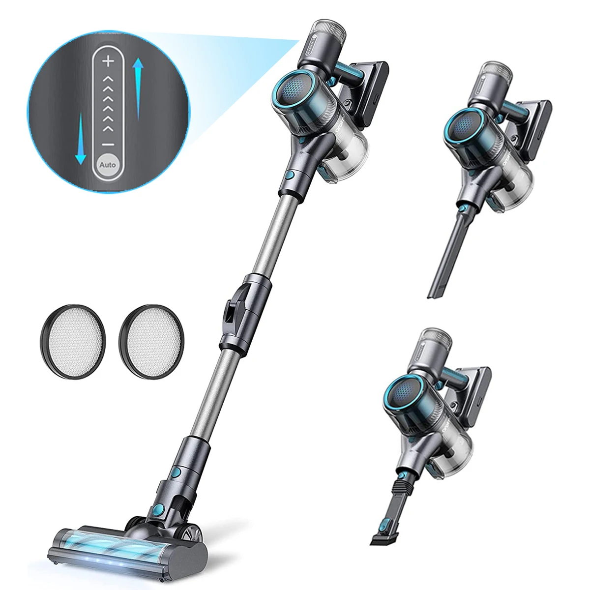 Robot Aspirapolvere Per La Casa 380W 27000Pa Aspirapolvere Wireless Macchina Per La Pulizia Dell'Auto Smart Home Vc44