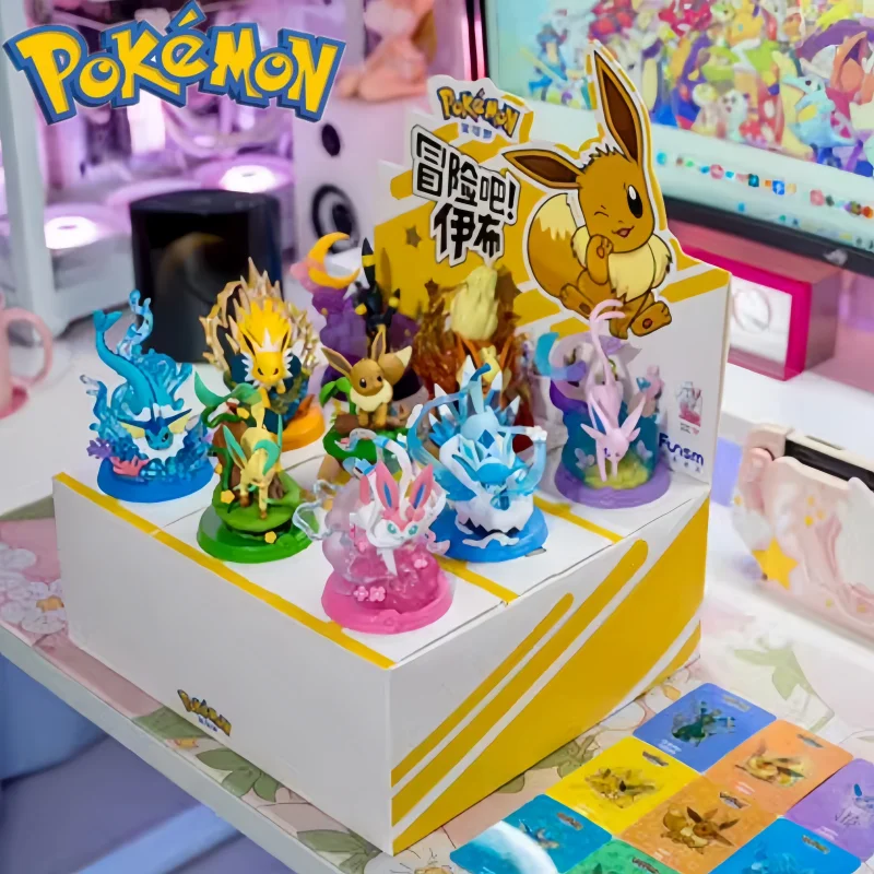 Hot Pokemon Ibrohivi Blind Box Model Toys Pikachu Gengar Sylvion Greninja Lucario Anime Action Figure Autentici Regali Di Compleanno