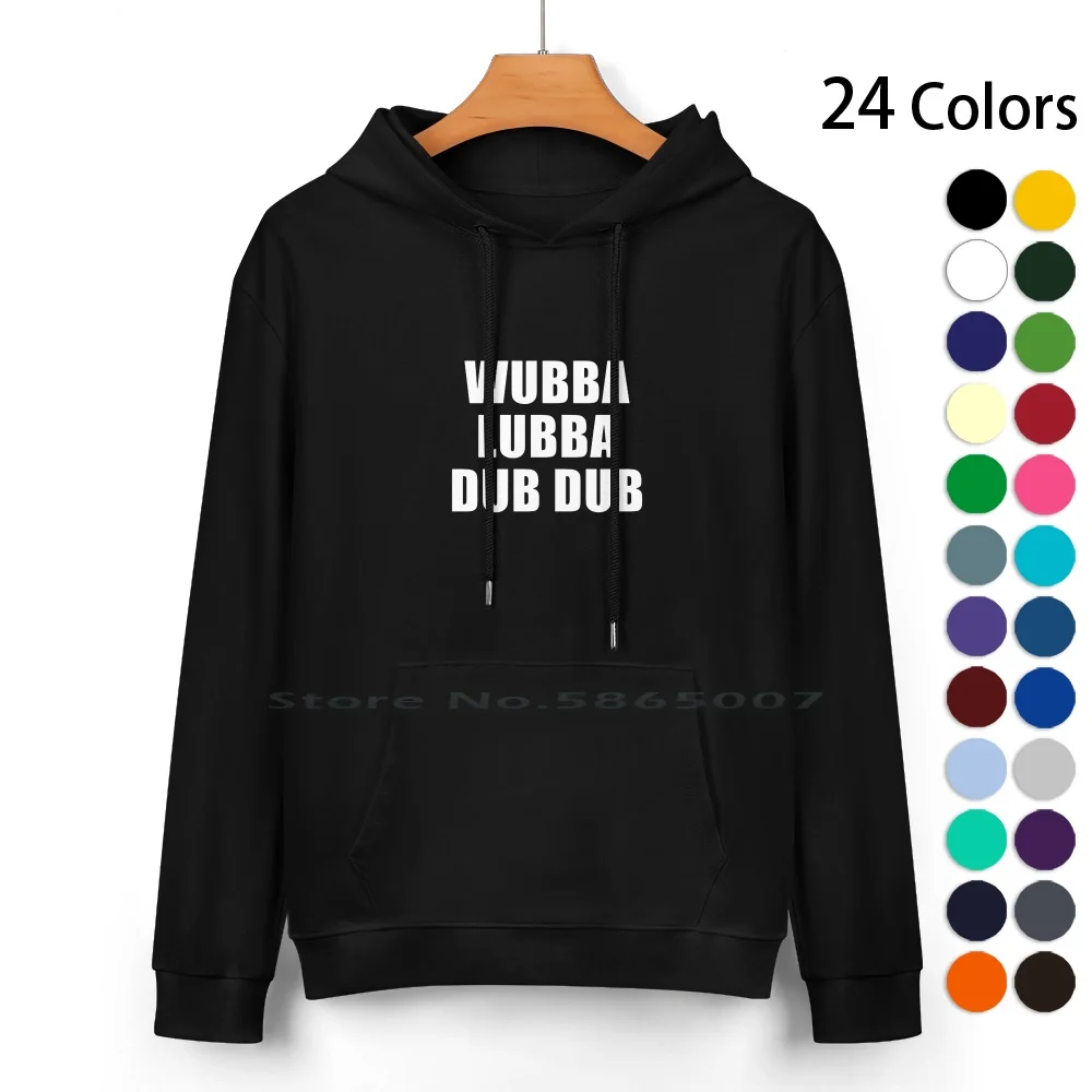 Wubba Lubba Dub Dub (Nero) Felpa Con Cappuccio In Puro Cotone 24 Colori Wubba Lubba Dub Dub Rick Sanny Morty Smith Adult Swim
