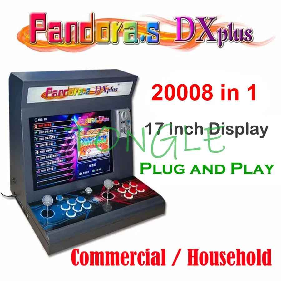 Console Per Videogiochi Lcd Da 17 Pollici Saga Pandora Dx 9800 In 1 Scheda Madre Per Tv Retropie Mini Macchina Arcade Stick Gettoniera