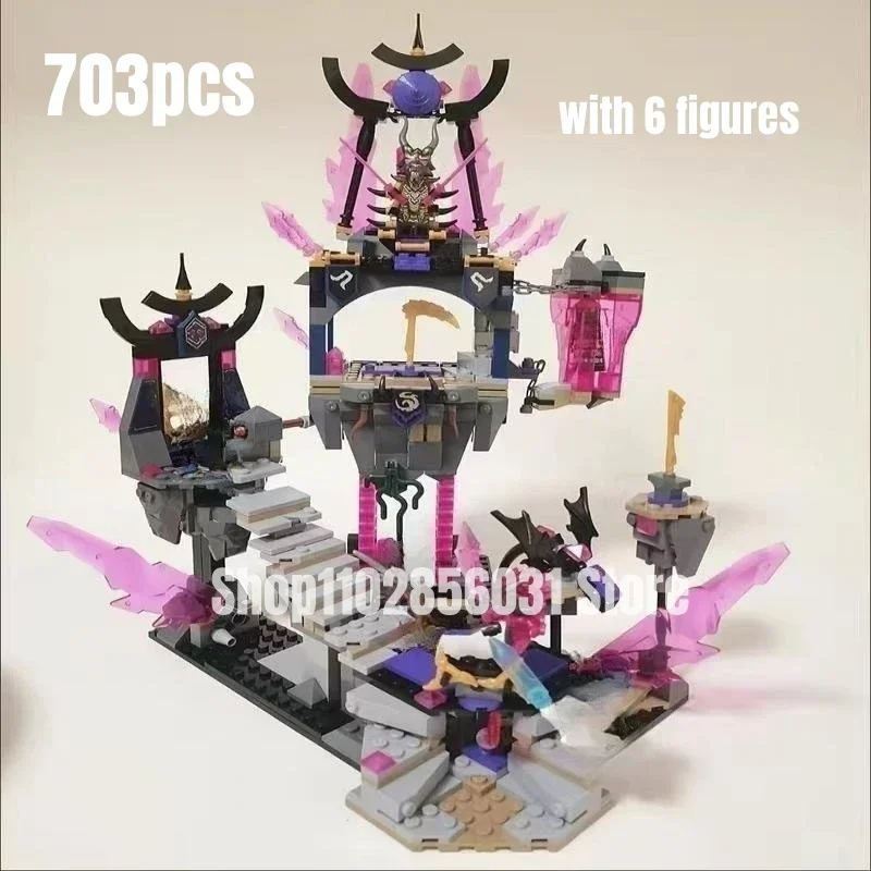 703 Pezzi Crystal King Temple Model Building Blocks Fit 71771 Mattoni Assemblati Giocattoli Per Bambini Regali Di Natale Di Compleanno