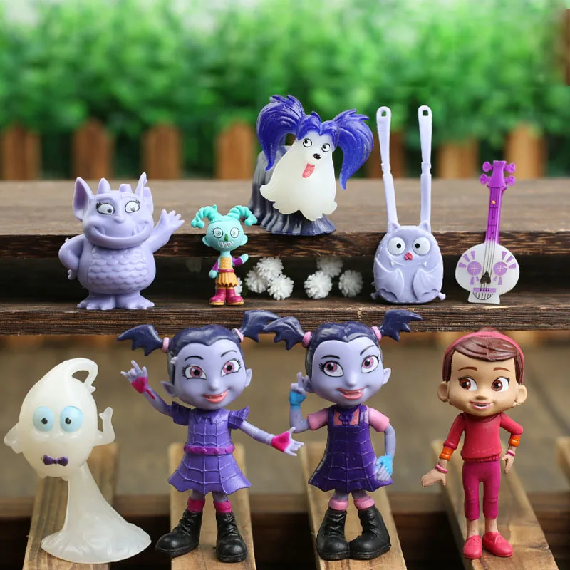 9Pcs Vampirina Girl Mini Figure Collection Toy 7Cm Vampirina Puntelli Per Regali Per Bambini