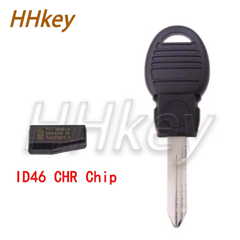 Hhkey Per Chrysler Dodge Jeep 2008-2019 Y170 Transponder Key / Nxp Id46 Chr Chip / Cy24