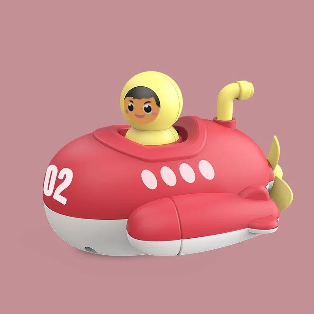 Giocattoli Da Bagno Per Bambini Sottomarino Wind Up Toy Clockwork Ship Boat Kids Water Toys Piscina Gioco Da Spiaggia Toddler Boy Toys Regalo Per Bamb