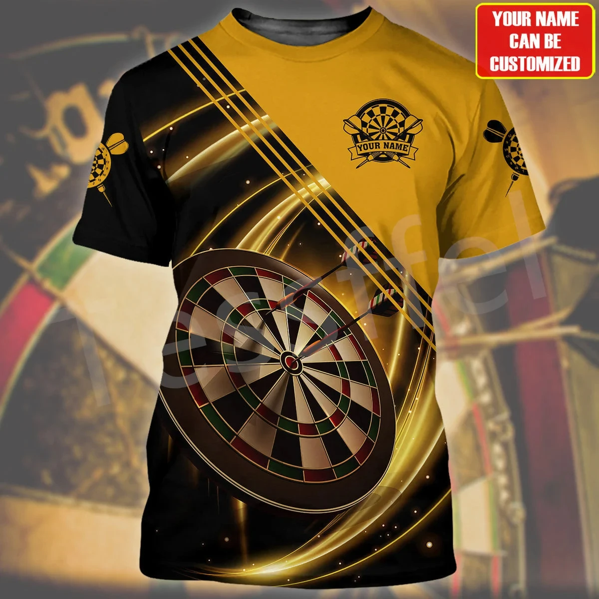 Ida Bar Entertainment Dart Club T-Shirt Dart Sports 3D Print Indoor Sports Bar Essential Extra Large T-Shirt Da Uomo E Da Donna