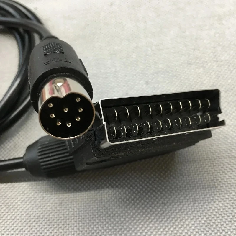 Sostituzione 1.8M Eu V-Pin Scart Cable Per Sega Megadrive 1 Genesis 1 Master System 1 Rgb Av Scart Cable Pal Version