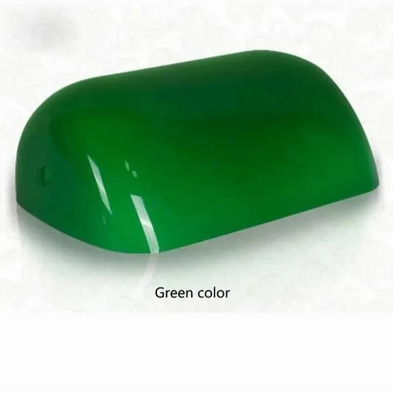 Led Banktable Lamp Retro Vintage Verde Bianco Blu Ambra Color Glass Banker Lamp Cover/Bankers Paralumi Per Lampade Da Tavolo