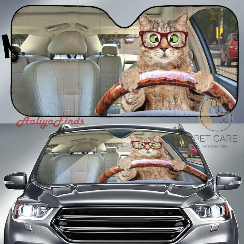 Cat Driving Car Sun Shades Incredibili Migliori Idee Regalo 2022