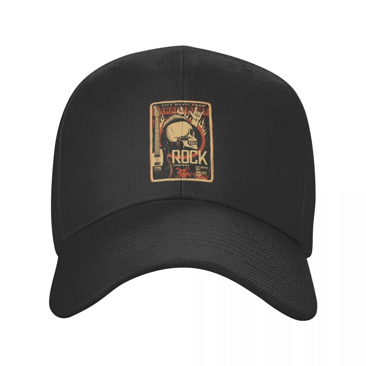 Heavy Metal Hard Rock Music Berretto Da Baseball Uomo Donna Custom Regolabile Unisex Retro Guitar Rock Party Dad Hat Spring Snapback Caps