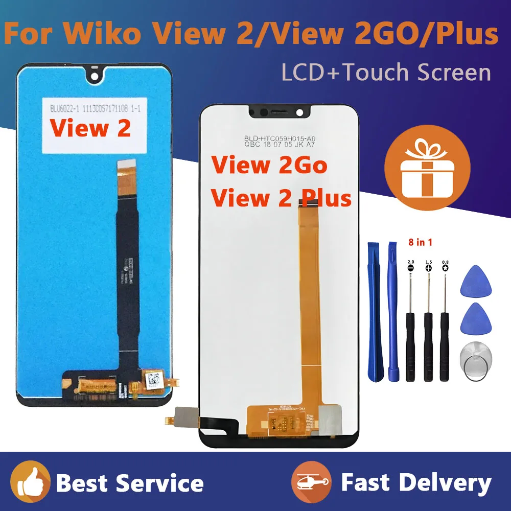 Per Wiko View 2 Go P220 Display Lcd Originale Visualizza 2 Display Lcd C800 + Touch Screen Digitizer Lcd Per Wiko View 2 Plus Sensore Lcd