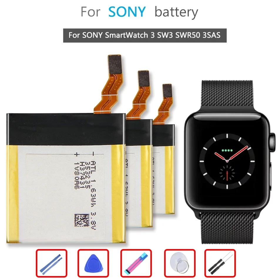 Batteria 420Mah Gb-S10-353235-0100 Per Sony Smartwatch 3 Sw3 Swr50 3Sas Watch Li-Ion Bateria