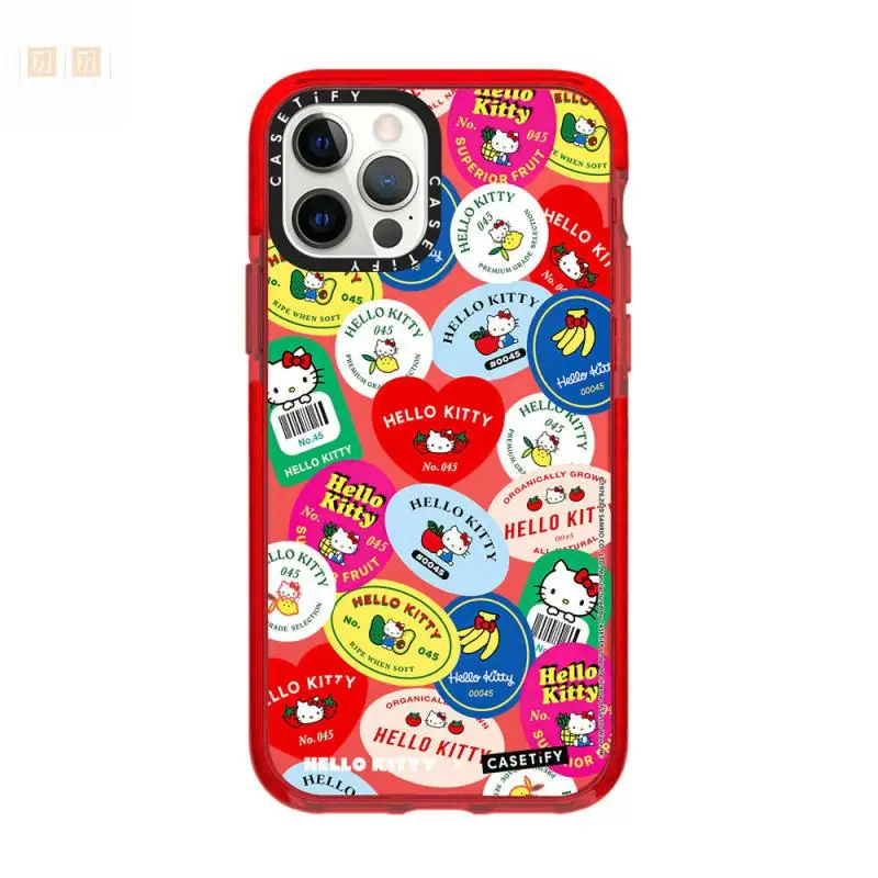 Kawaii Sanrio Hello Kitty Co Branded Casetify Guaina Protettiva Anime Cute Cartoon Iphone 15 Pro Max Custodia Per Telefono New Iphone14Pro