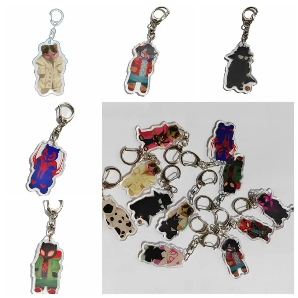 Memes Cat Cat Superhero Keychain Anime Superhero Spider Cat Portachiavi Indistruttibile Spider Punk Memes Cat Pendant Friends