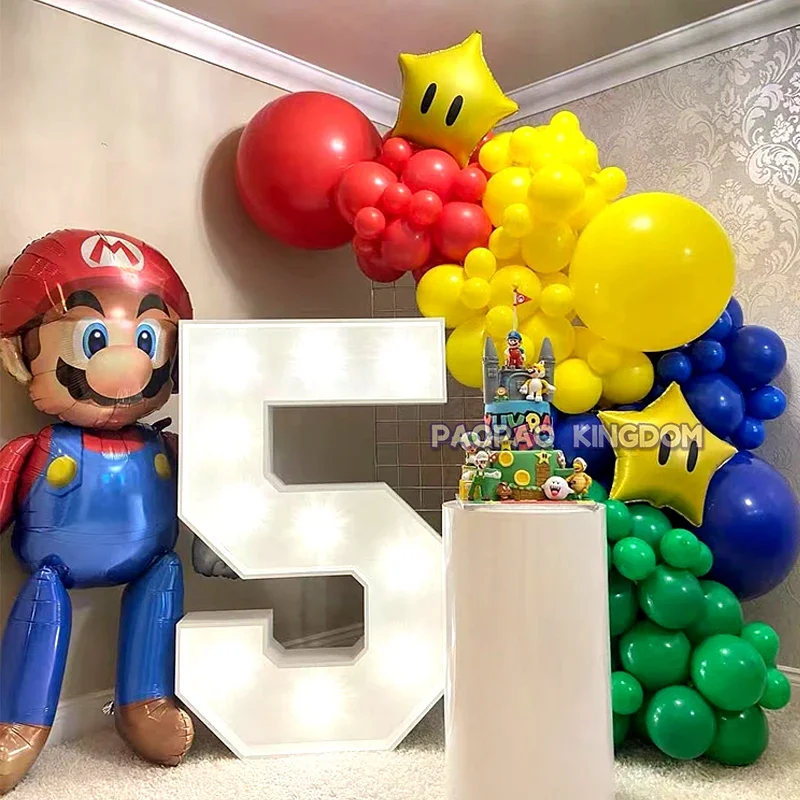 Super Mario Balloon Arch Garland Kit Superhero Air Globos Mario Birthday Party Baby Shower Decoration Giocattoli Regalo Per Ragazzi